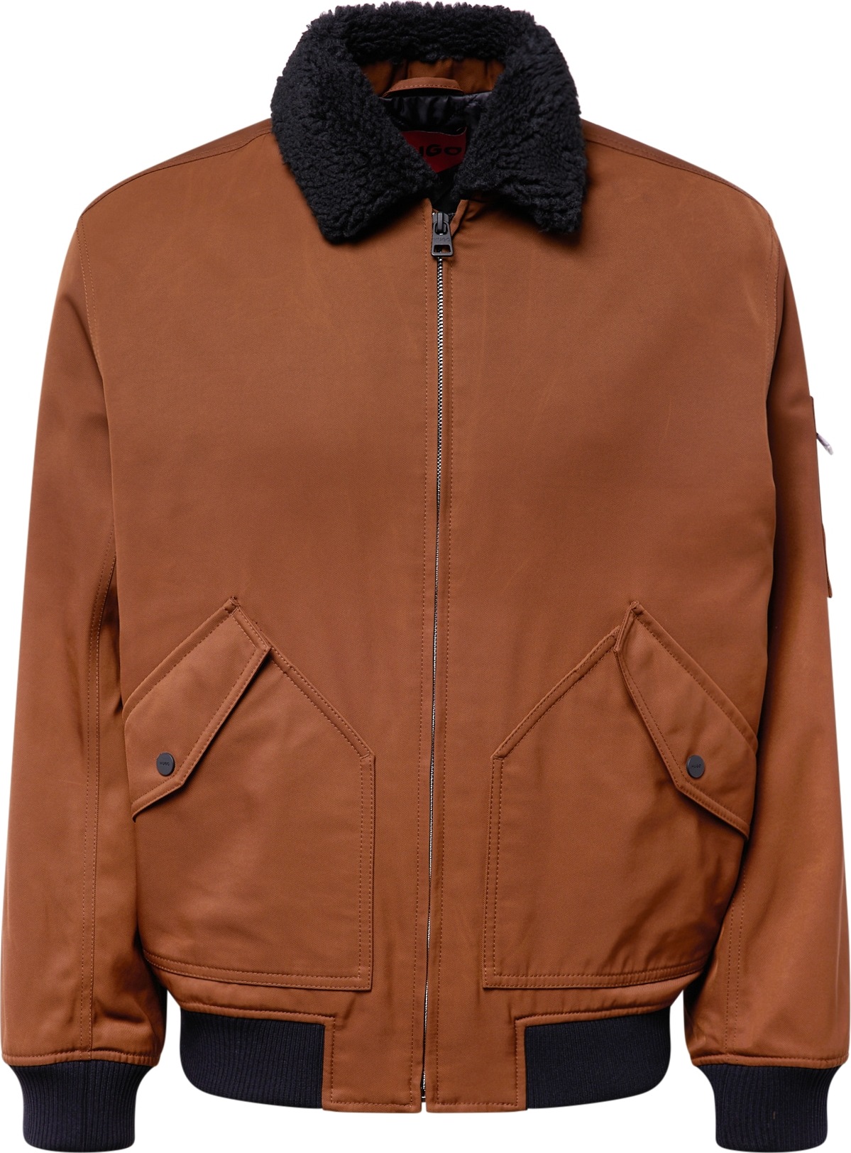 Přechodná bunda 'Badam2341' HUGO rezavě červená / černá / bílá