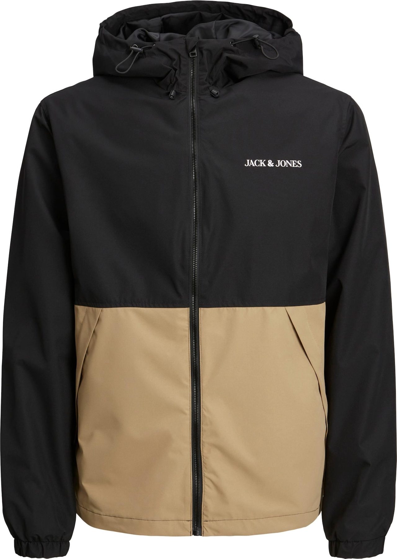 Přechodná bunda 'CHUCK' jack & jones béžová / černá / bílá