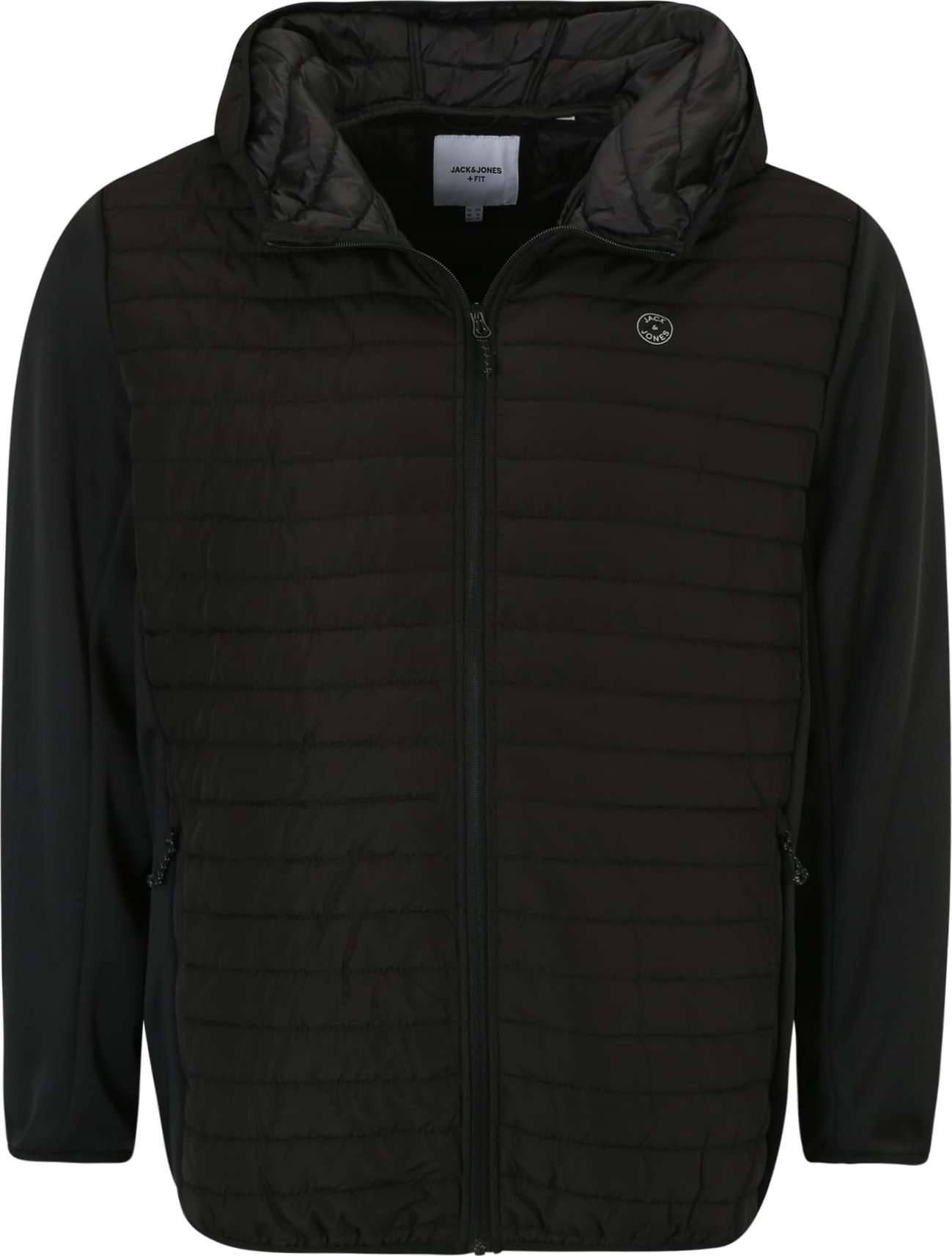 Přechodná bunda 'Emulti' Jack & Jones Plus světle šedá / černá