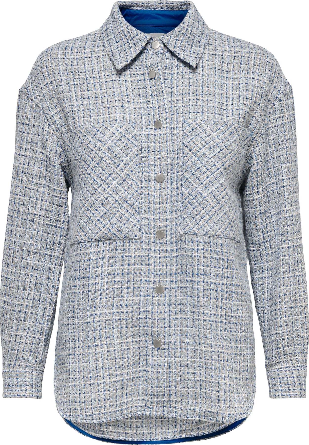 Přechodná bunda 'Hanne' Only opálová / tmavě modrá / bílá