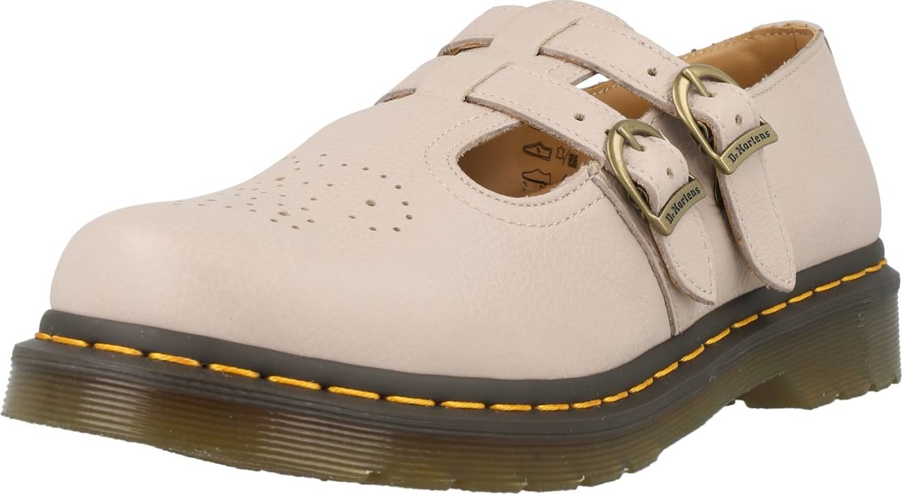 Slipper Dr. Martens šedobéžová