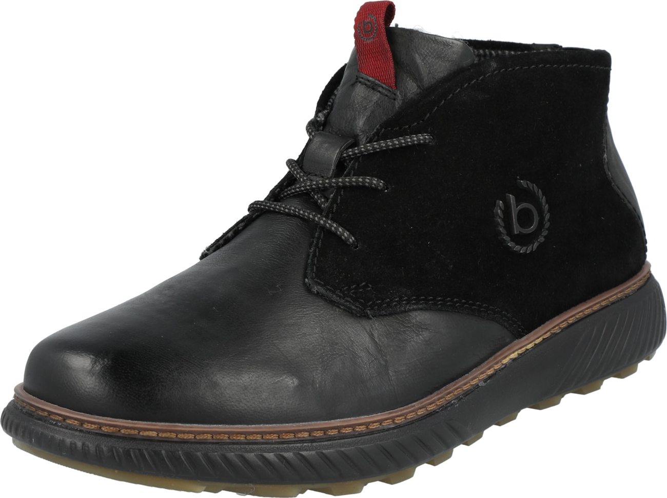 Šněrovací boty Bugatti černá