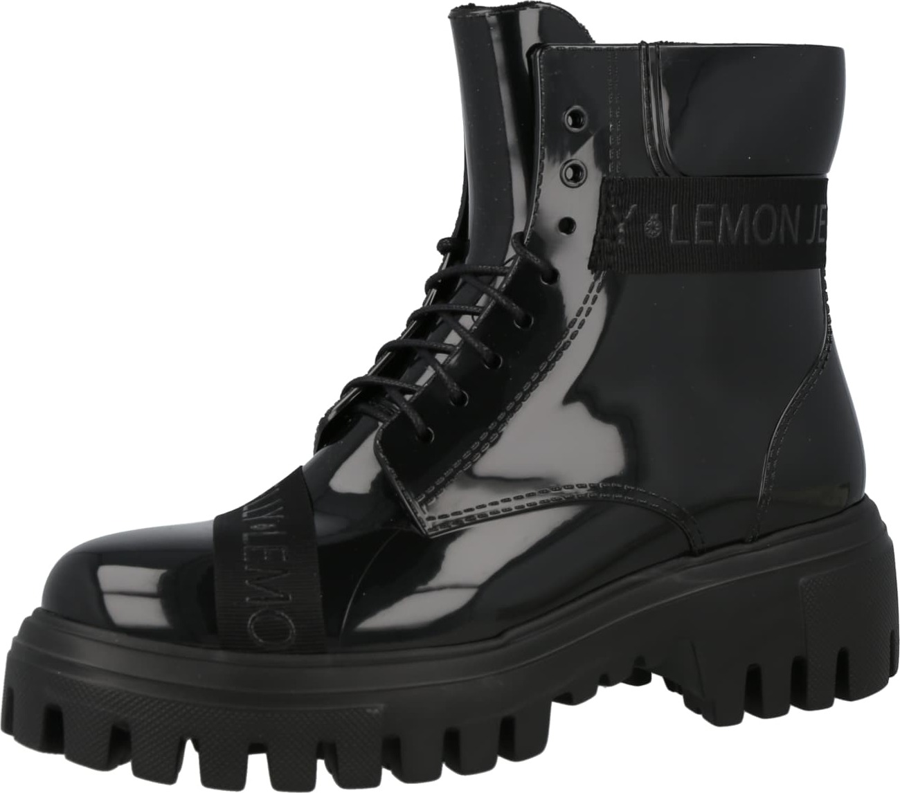 Šněrovací kozačky 'MORGAN' Lemon Jelly černá