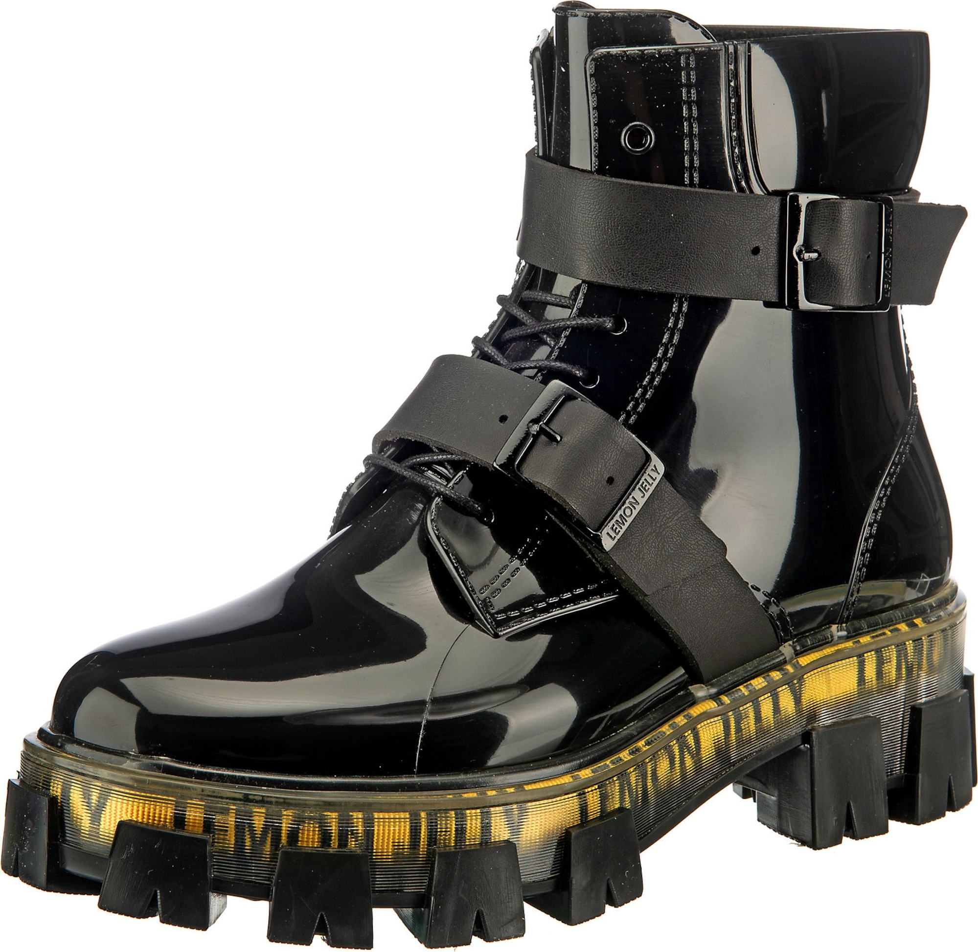 Šněrovací kozačky 'Zelma' Lemon Jelly černá