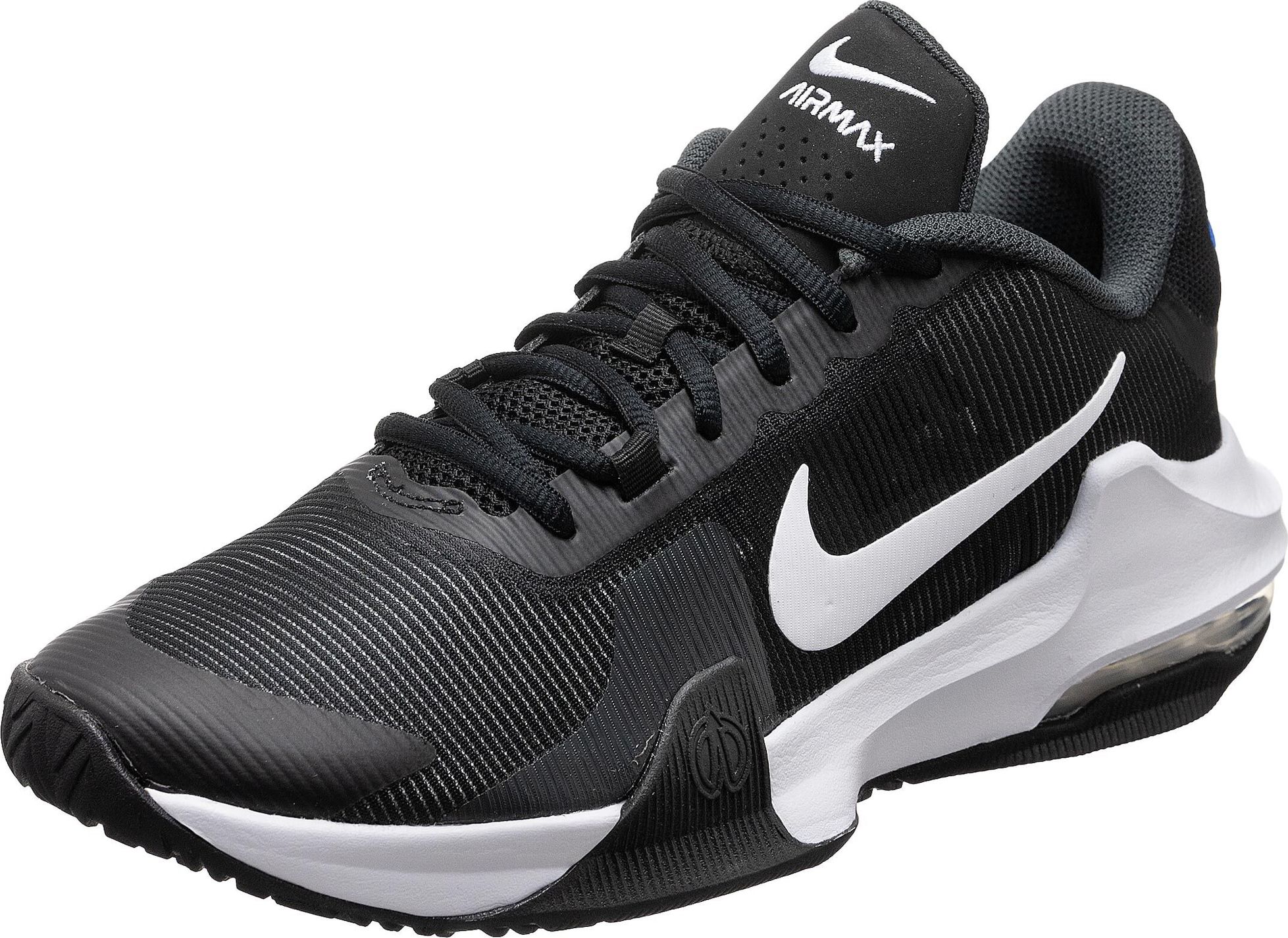 Sportovní boty 'Impact 4' Nike černá / bílá