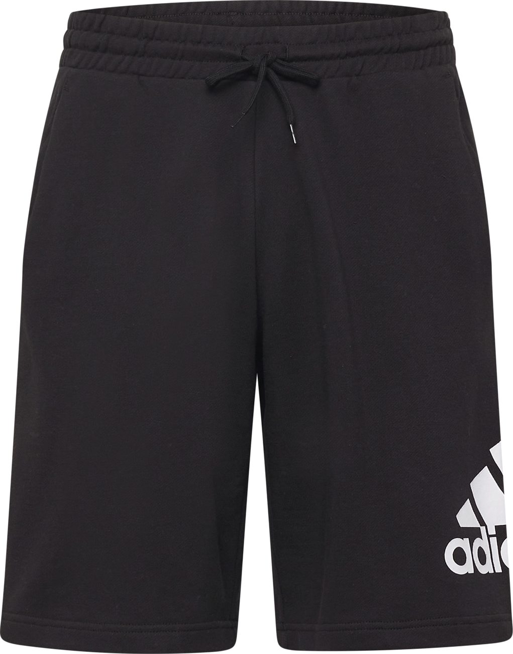 Sportovní kalhoty 'Essentials Big Logo French Terry' ADIDAS SPORTSWEAR černá / bílá