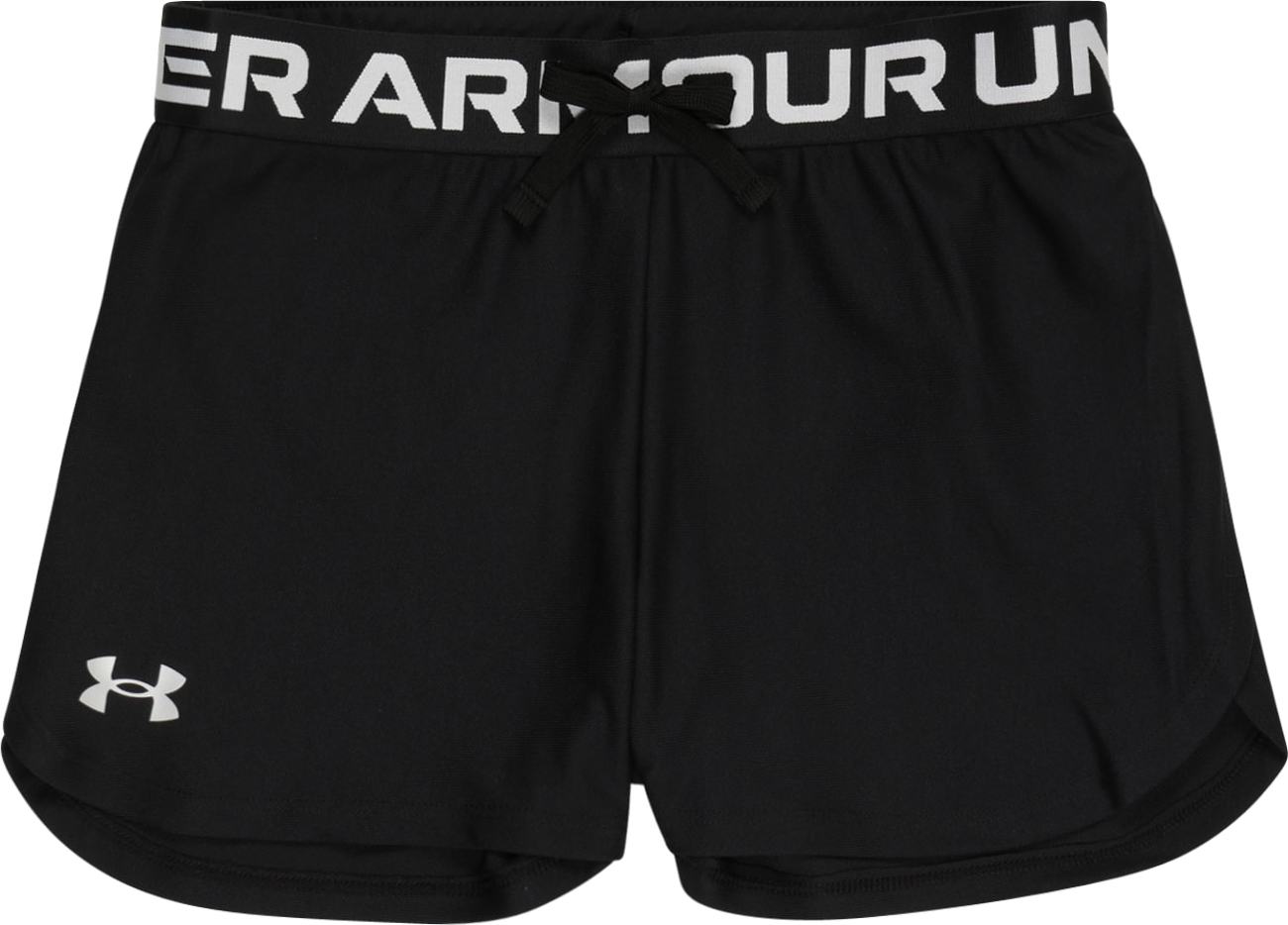 Sportovní kalhoty 'Play Up' Under Armour černá / bílá