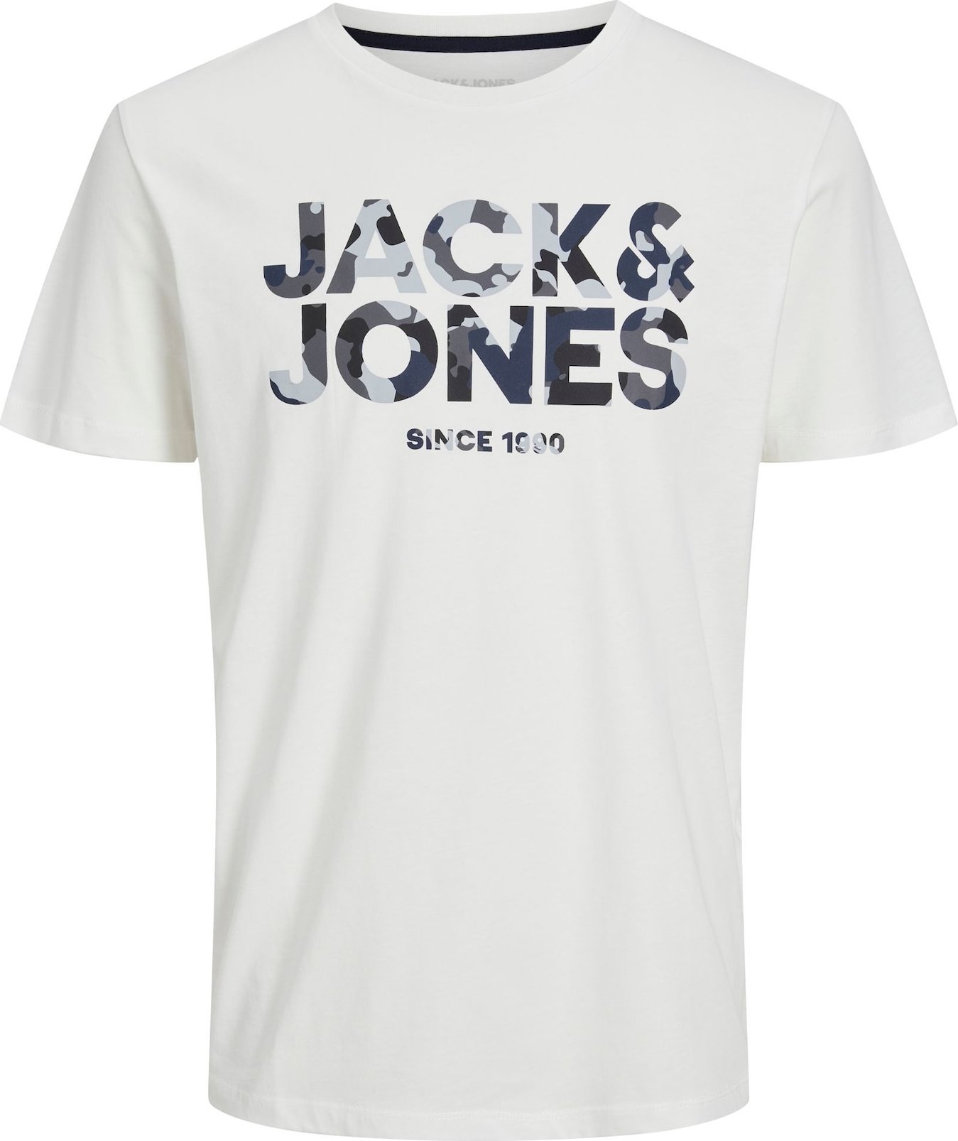 Tričko Jack & Jones Plus modrá / bílá
