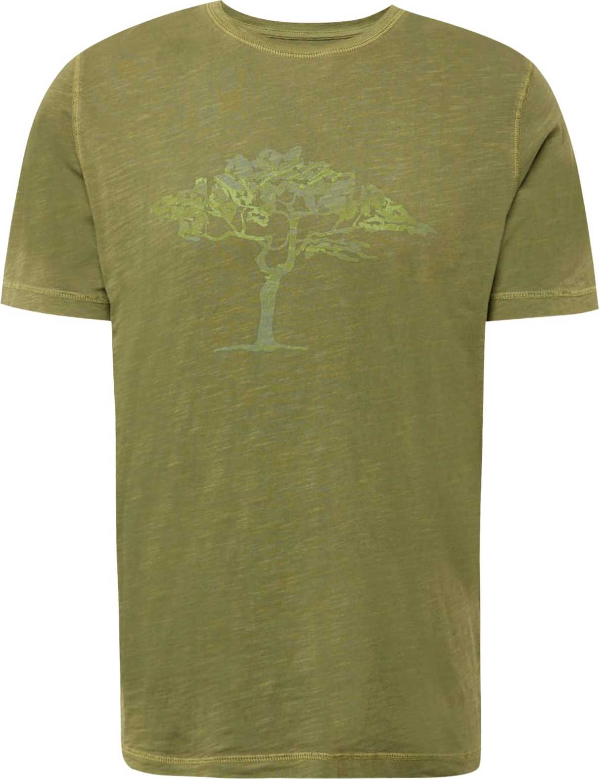 Tričko FYNCH-HATTON zelená / olivová