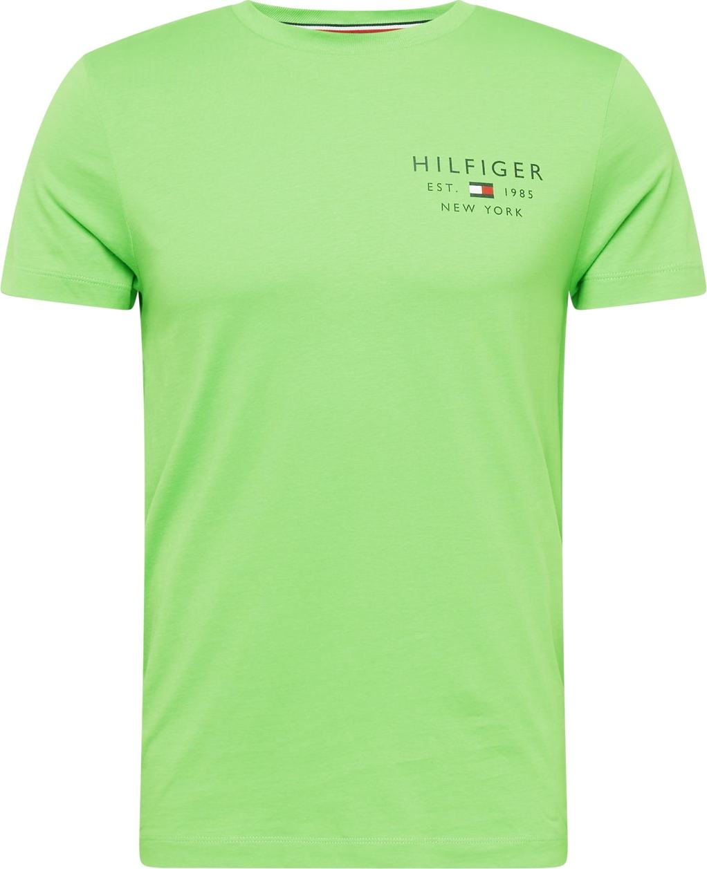 Tričko Tommy Hilfiger námořnická modř / zelená / offwhite