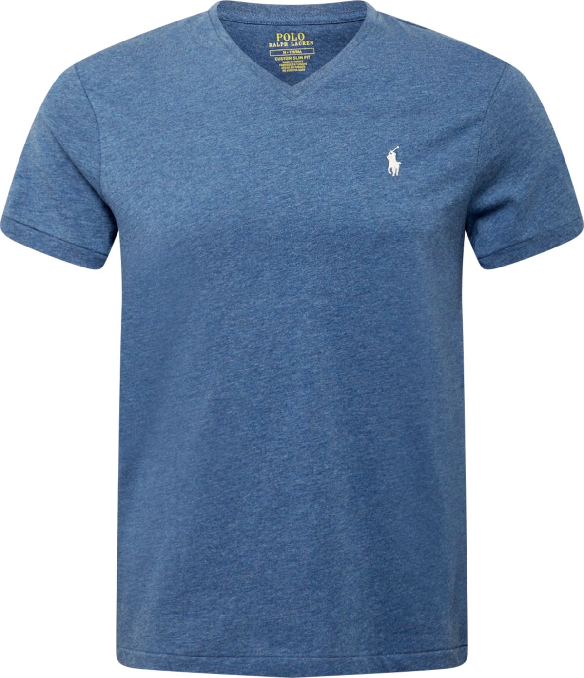 Tričko Polo Ralph Lauren modrá / bílá