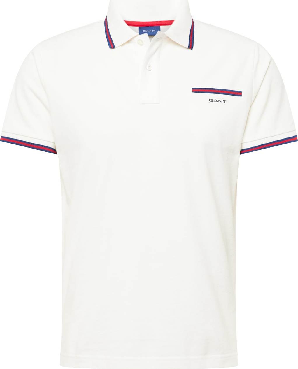 Tričko Gant režná / námořnická modř / červená