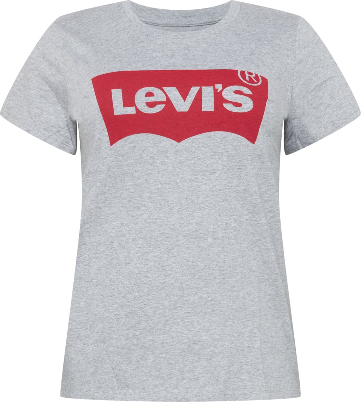 Tričko Levi's® Plus šedá / červená