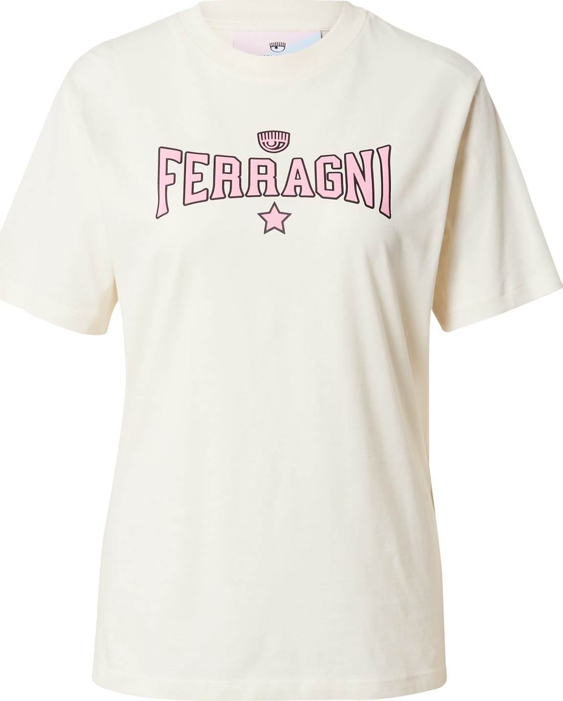 Tričko Chiara Ferragni pink / černá / bílá