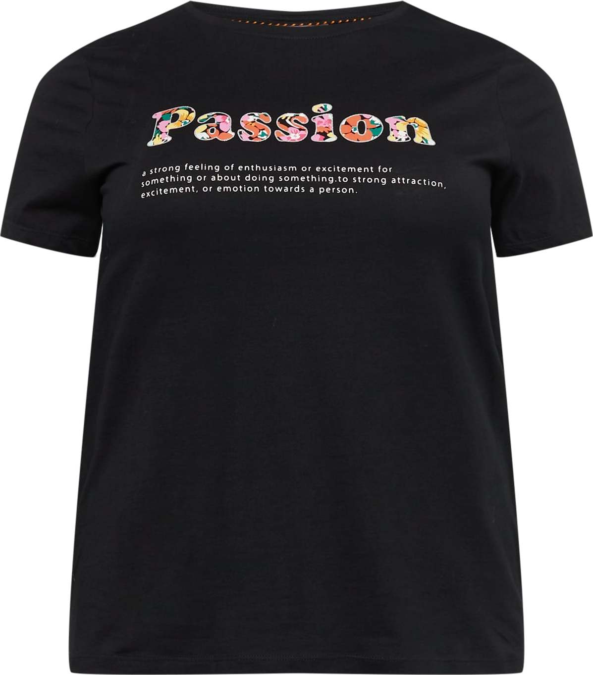 Tričko 'KESIA' ONLY Carmakoma žlutá / pitaya / černá / bílá