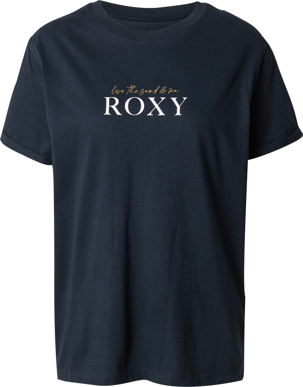 Tričko 'NOON OCEAN' Roxy zlatá / antracitová / bílá