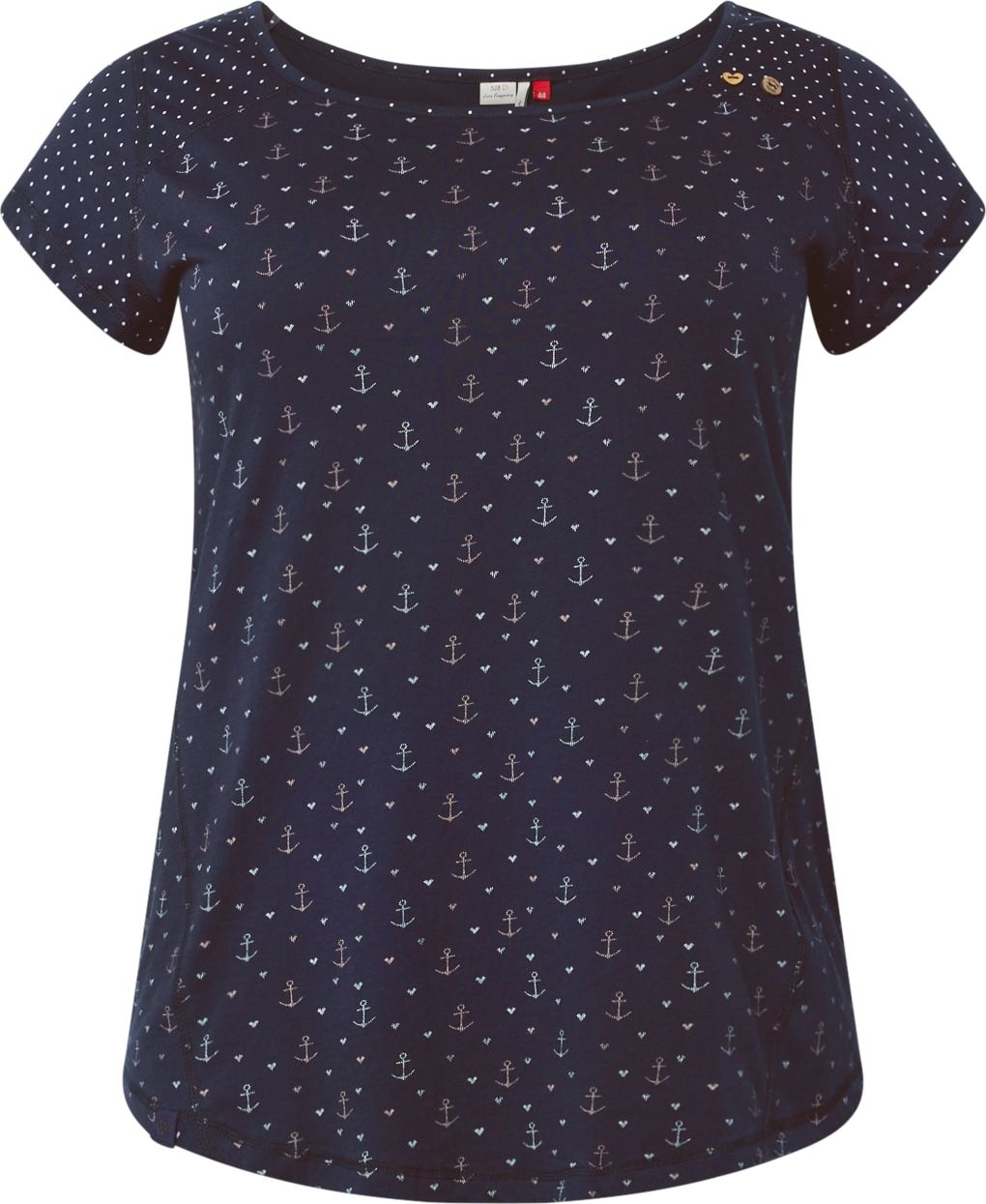 Tričko 'ROSANNE' Ragwear Plus námořnická modř