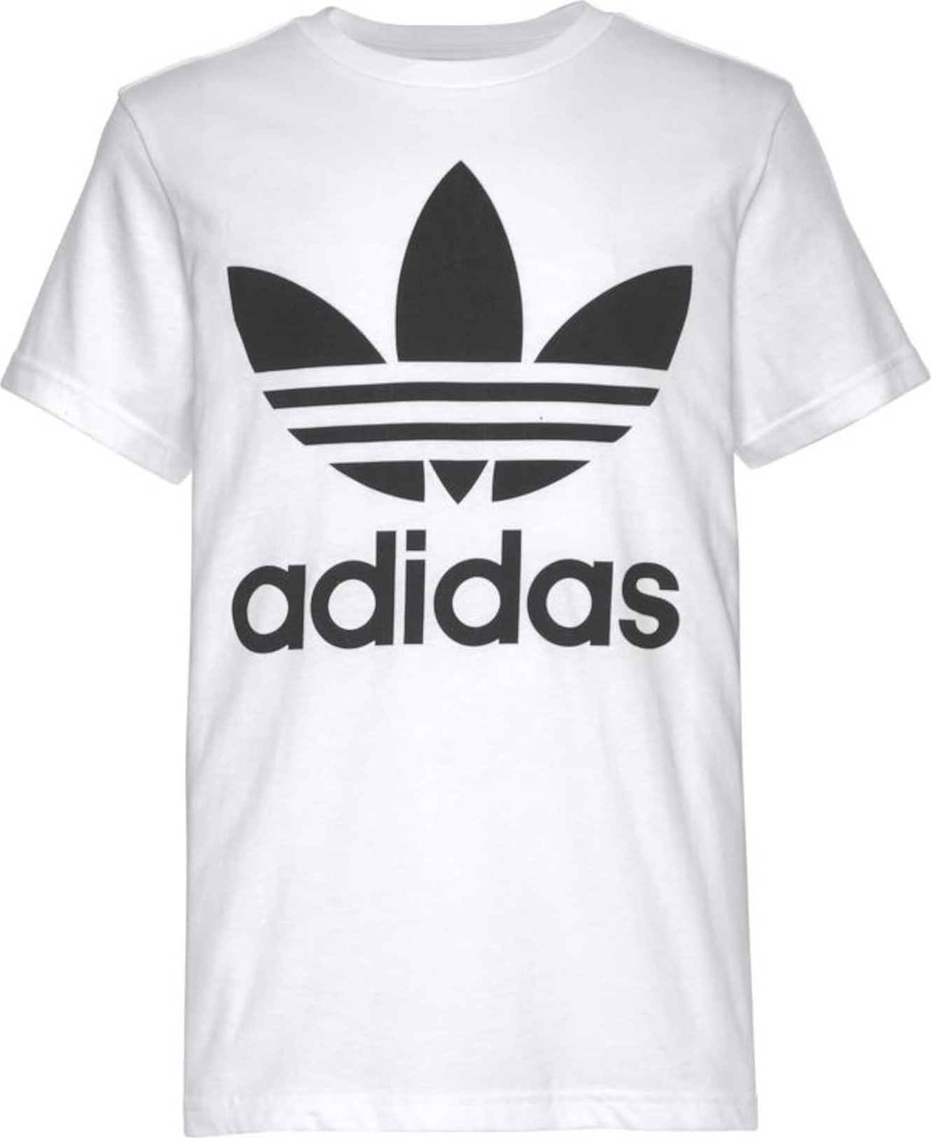 Tričko 'Trefoil' adidas Originals černá / bílá