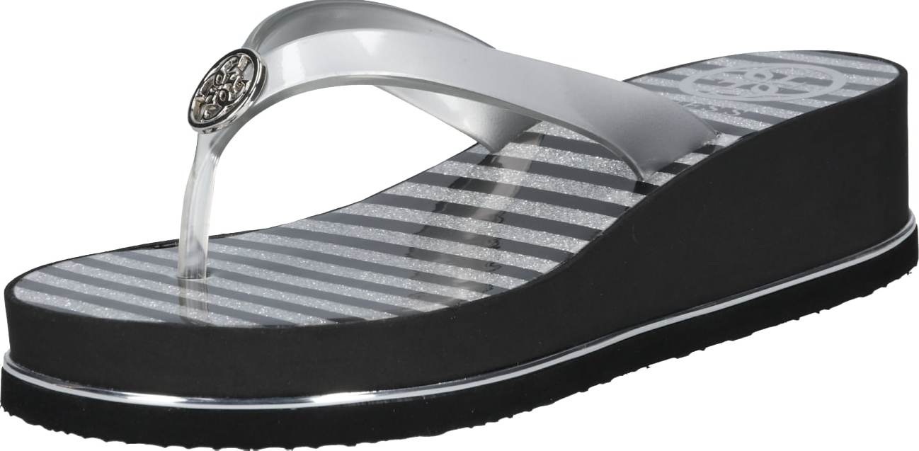 Žabky 'Enzy' Guess stříbrná