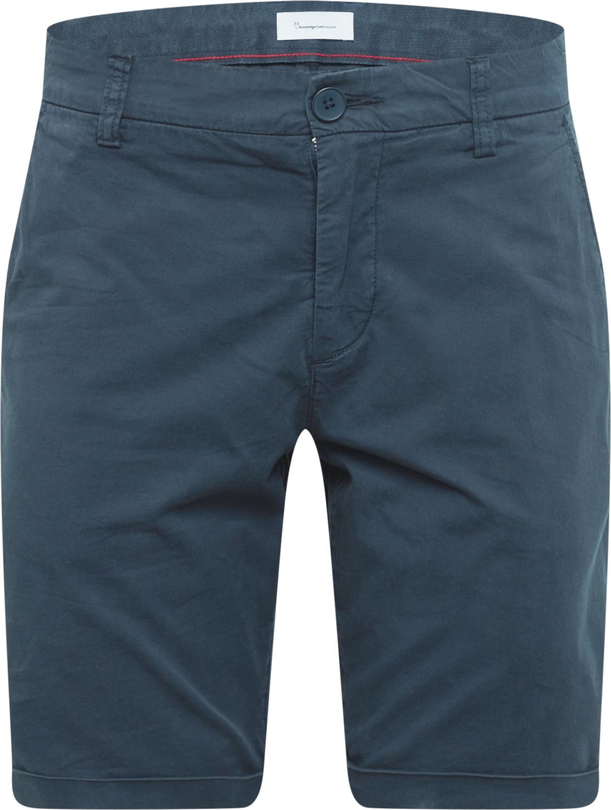 Chino kalhoty 'CHUCK' KnowledgeCotton Apparel námořnická modř
