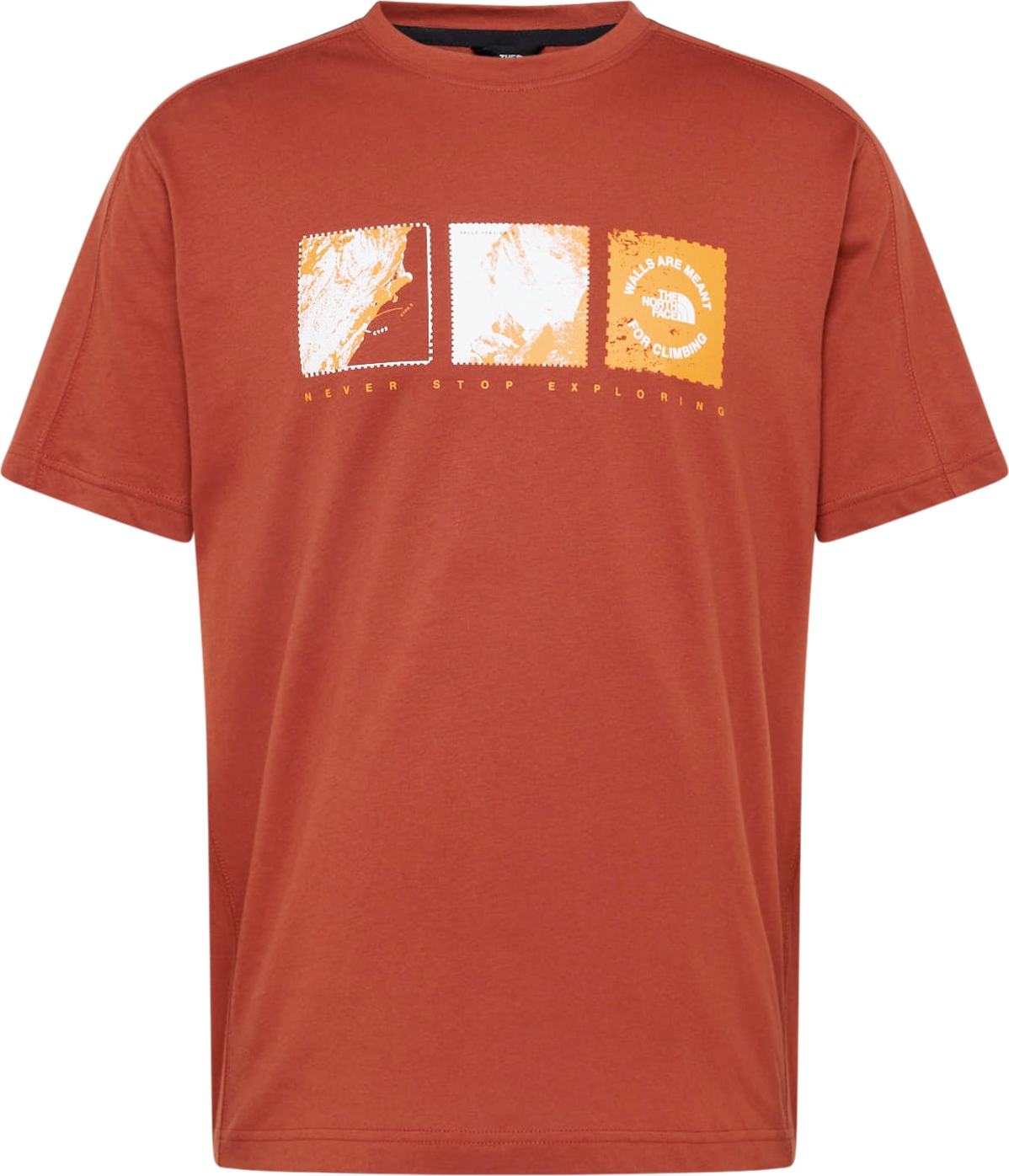 Funkční tričko The North Face oranžová / červená / bílá