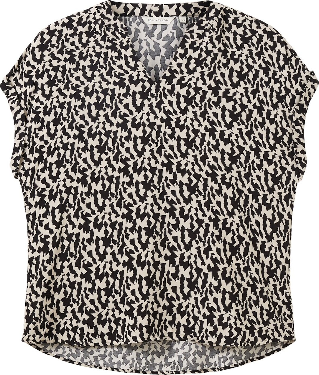 Halenka Tom Tailor světle béžová / černá