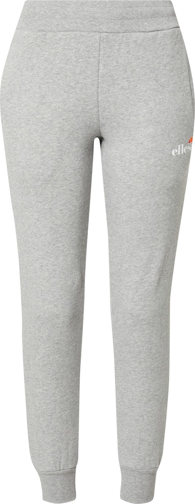 Kalhoty 'Hallouli' Ellesse šedý melír / oranžová / červená / bílá