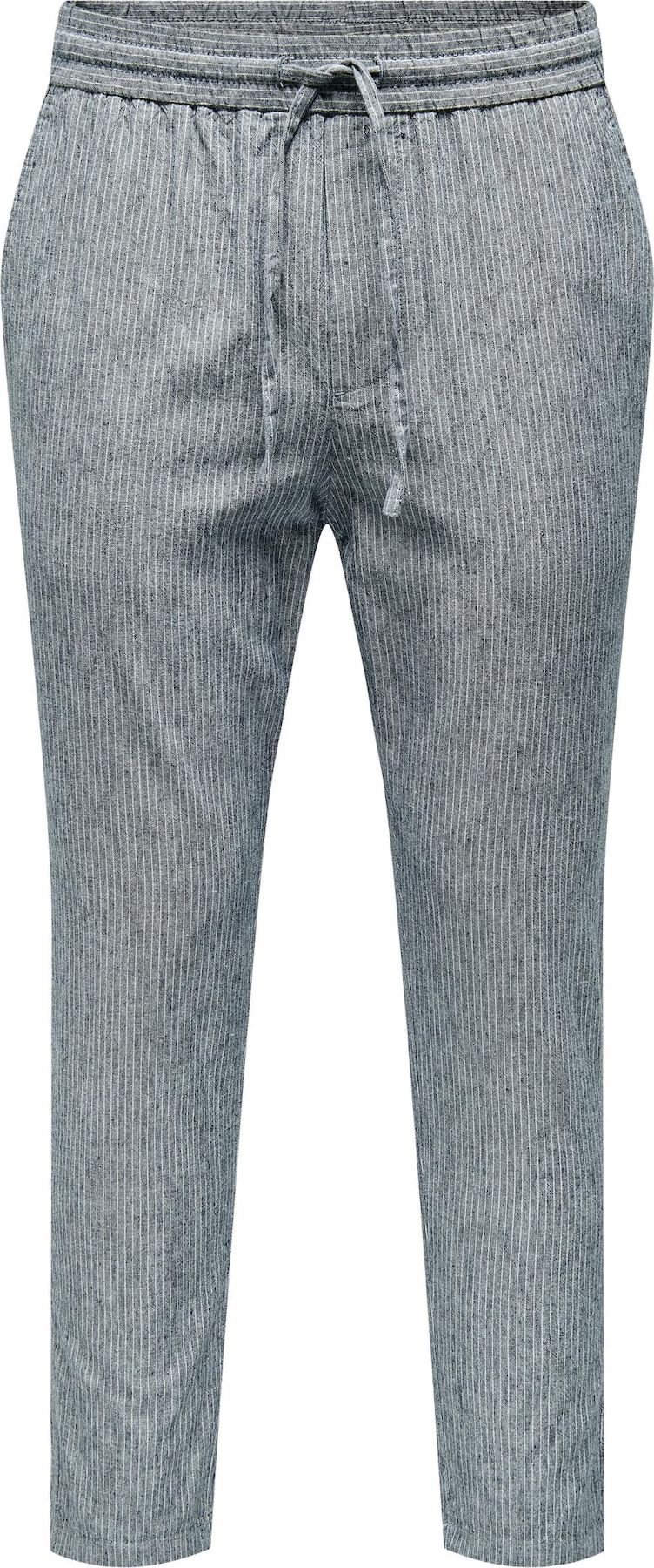 Kalhoty 'Linus' Only & Sons chladná modrá / bílá