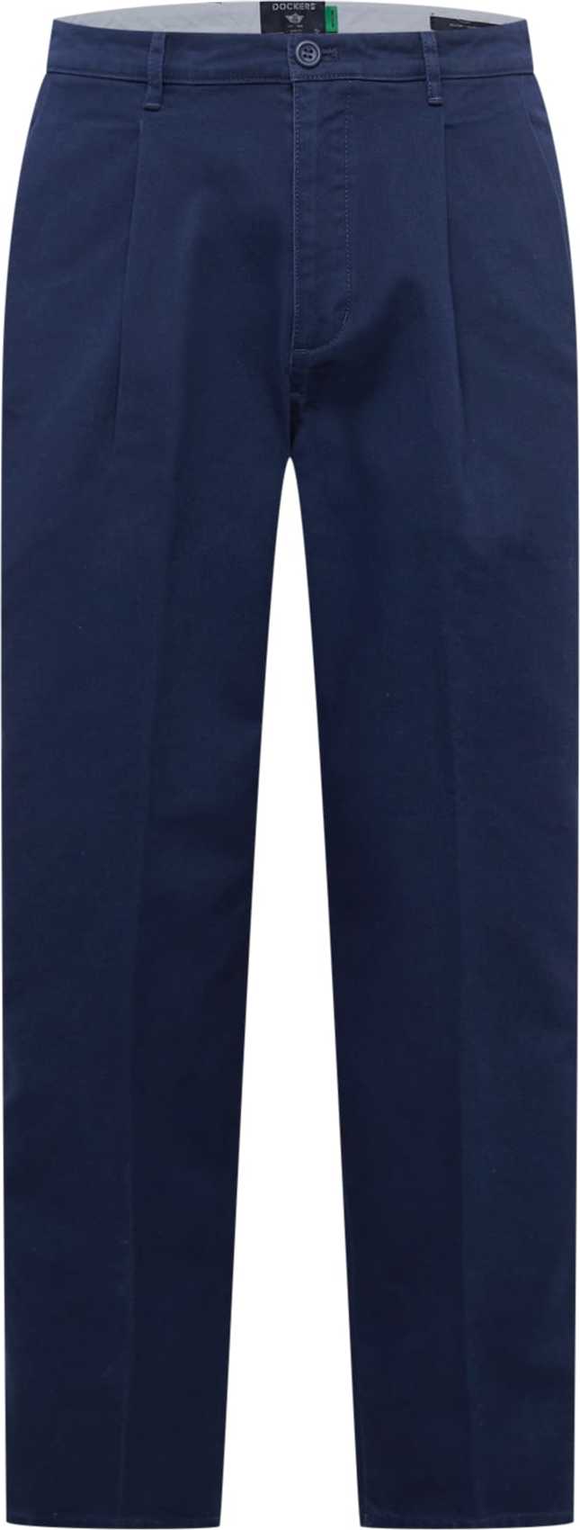 Kalhoty se sklady v pase 'KHAKI' Dockers námořnická modř