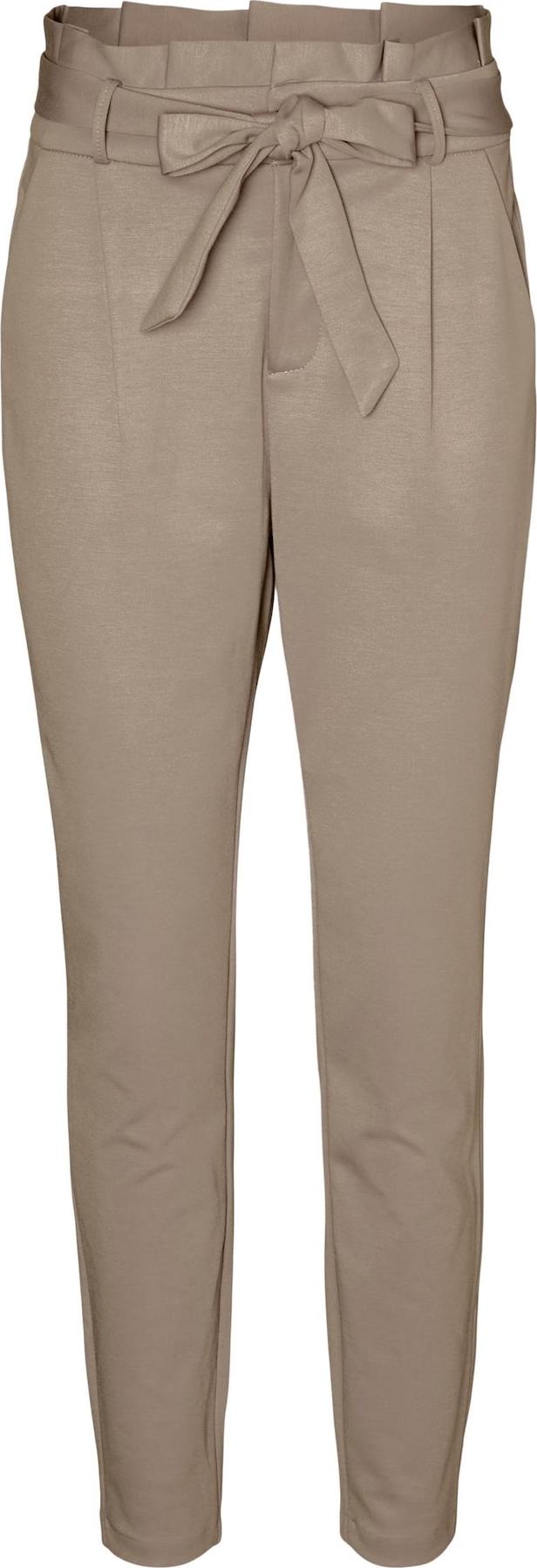 Kalhoty se sklady v pase 'LUCCA' Vero Moda tmavě béžová