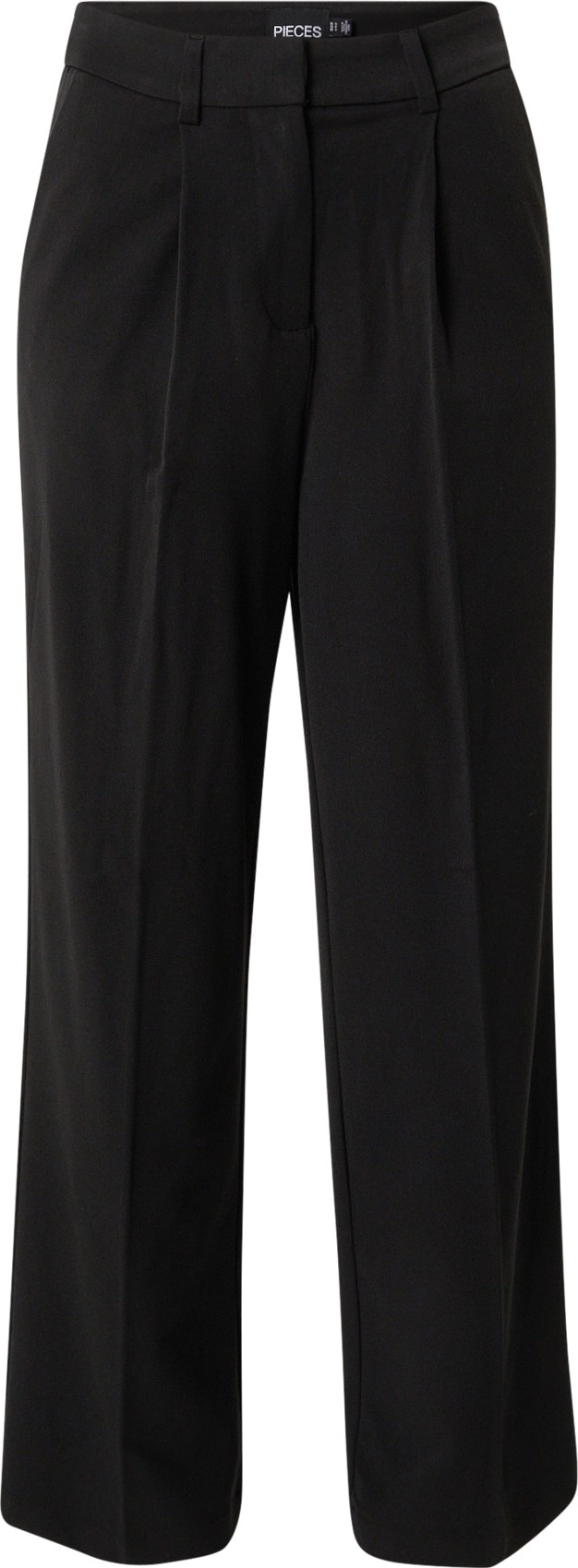 Kalhoty se sklady v pase 'SERANO' Pieces černá