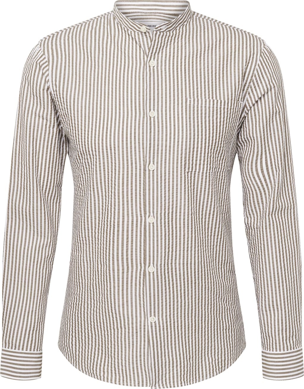 Košile lindbergh khaki / bílá