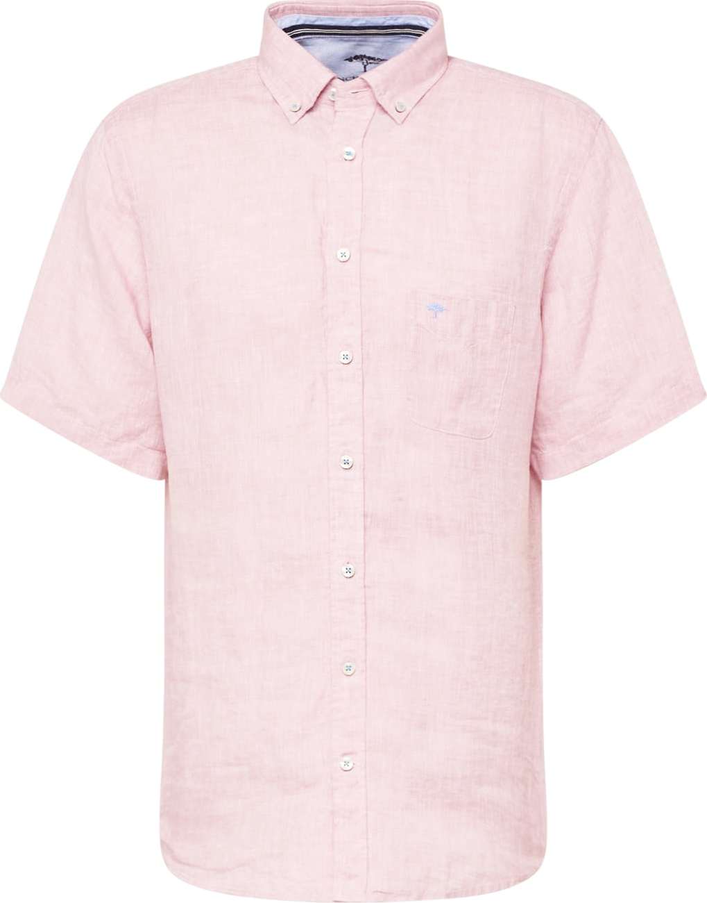 Košile FYNCH-HATTON kouřově modrá / růžová