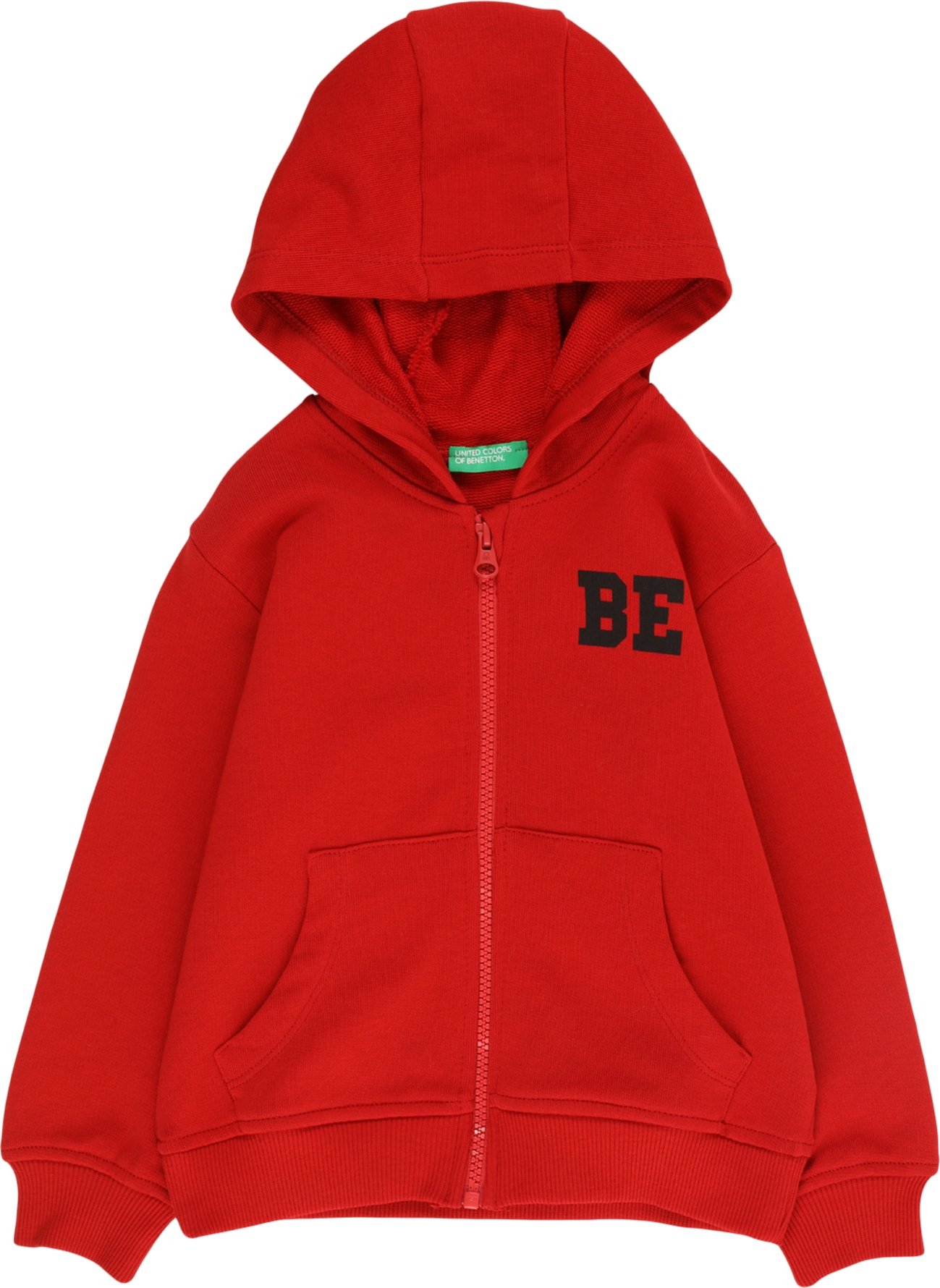 Mikina United Colors of Benetton noční modrá / červená