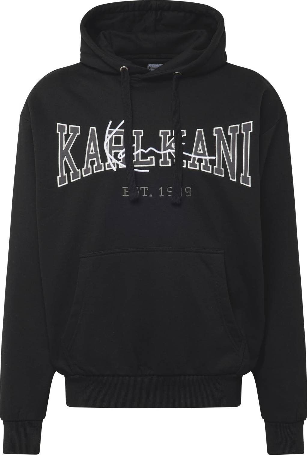 Mikina Karl Kani šedá / černá / bílá