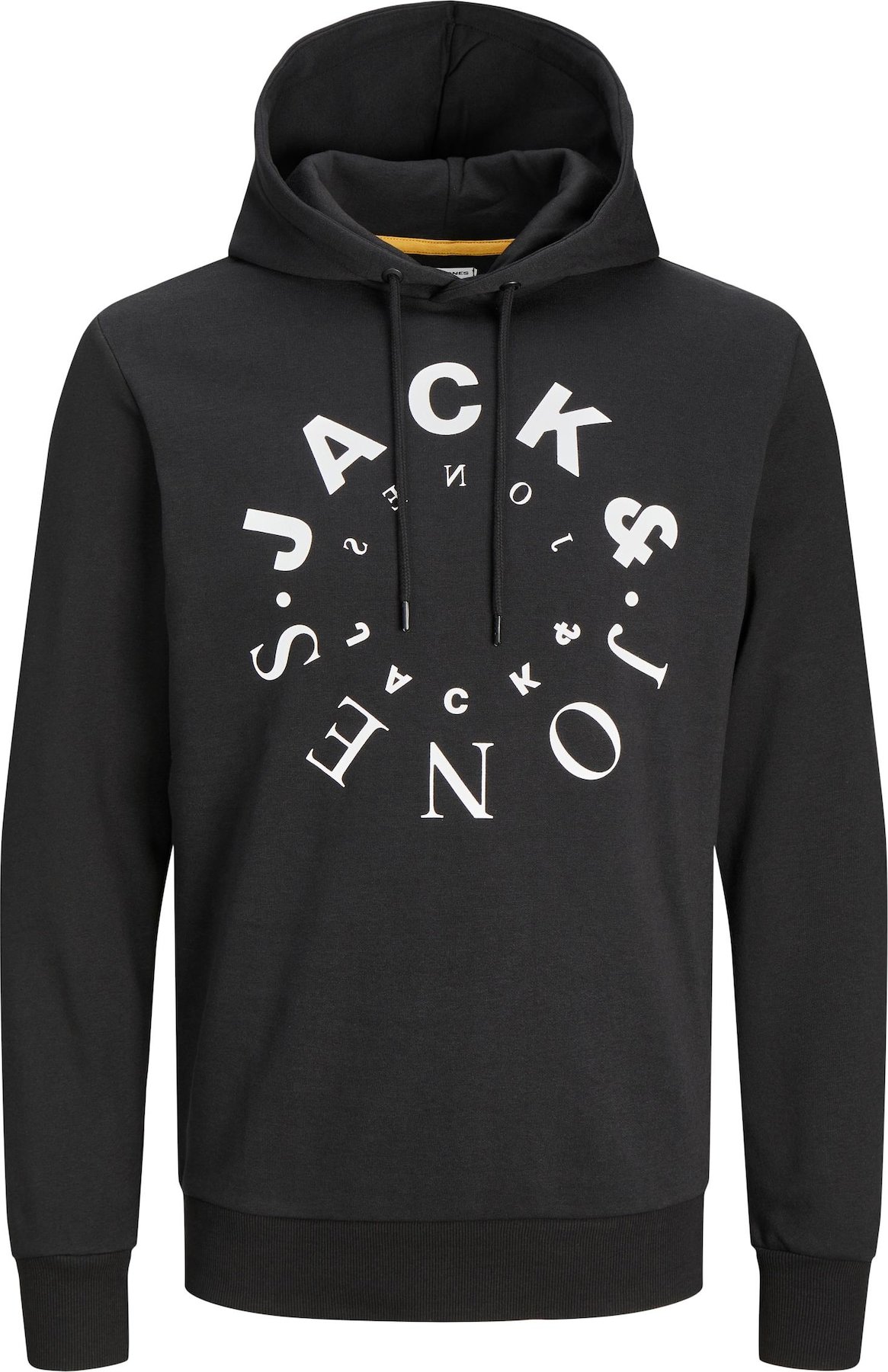 Mikina 'WARRIOR' jack & jones černá / bílá