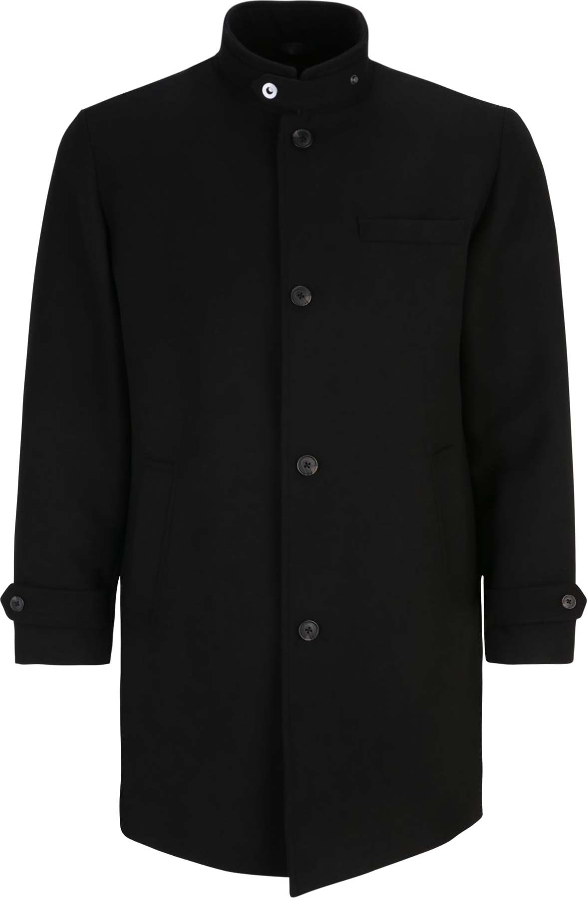 Přechodný kabát 'MELTON' Jack & Jones Plus černá