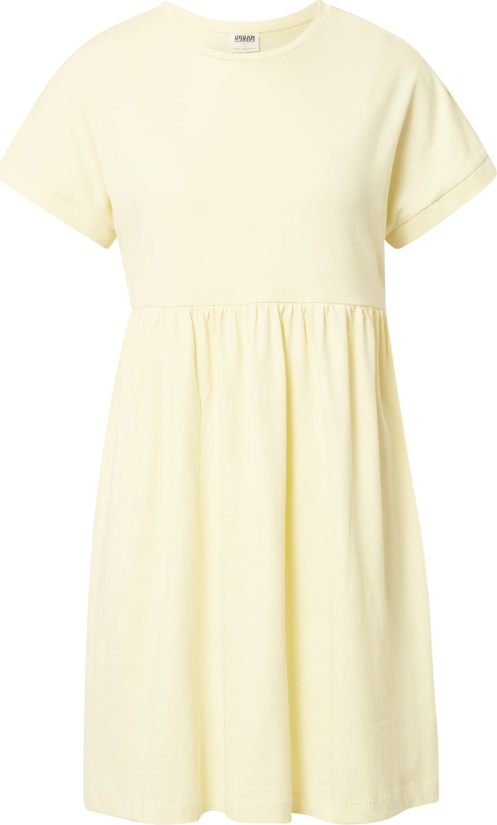 Šaty Urban Classics světle žlutá