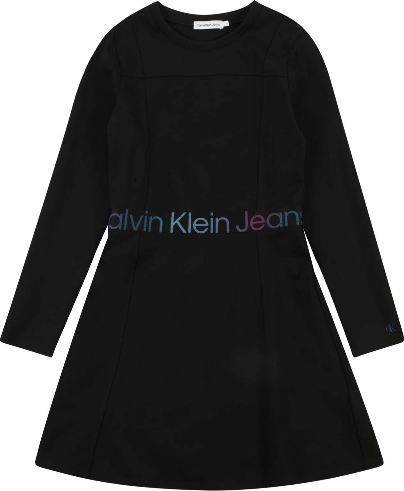 Šaty Calvin Klein Jeans světlemodrá / bobule / černá