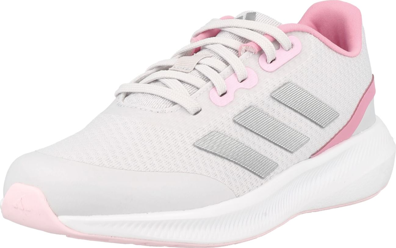 Sportovní boty 'Runfalcon 3 Lace' ADIDAS SPORTSWEAR šedá / pink / bílá