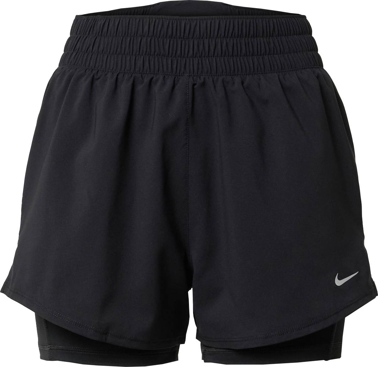 Sportovní kalhoty Nike černá / stříbrná