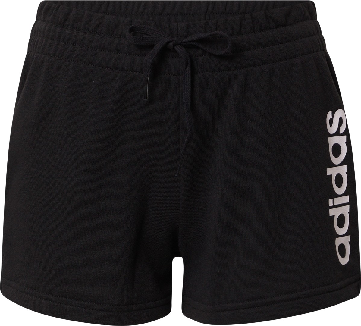 Sportovní kalhoty 'Essentials Logo' ADIDAS SPORTSWEAR černá / bílá