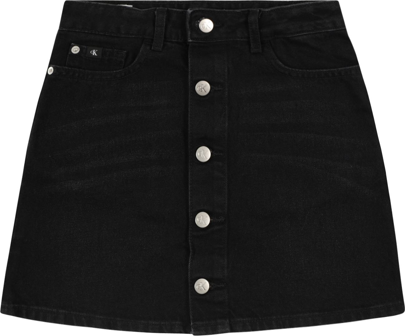 Sukně Calvin Klein Jeans černá džínovina