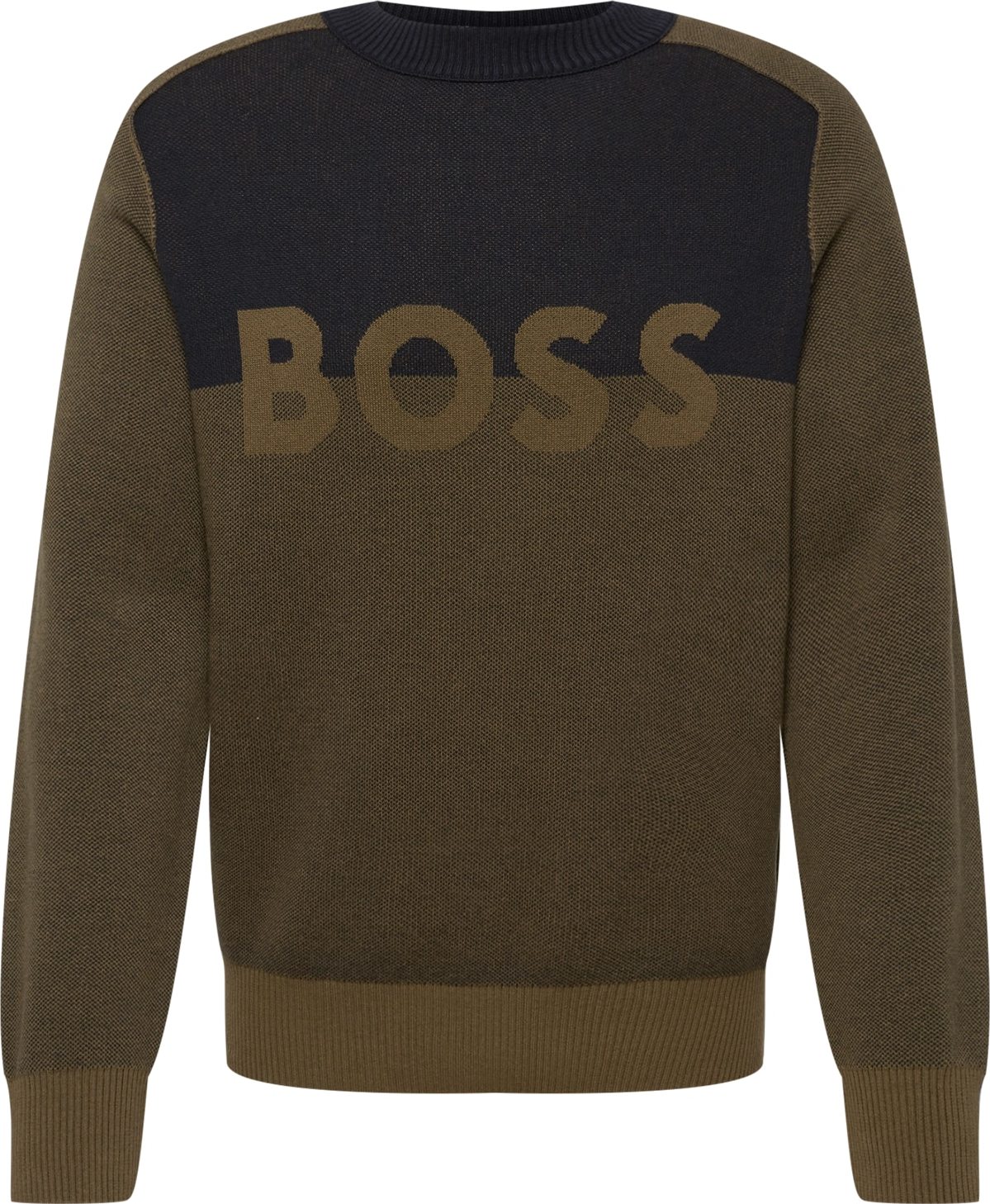 Svetr 'Asave' Boss Orange olivová / černá