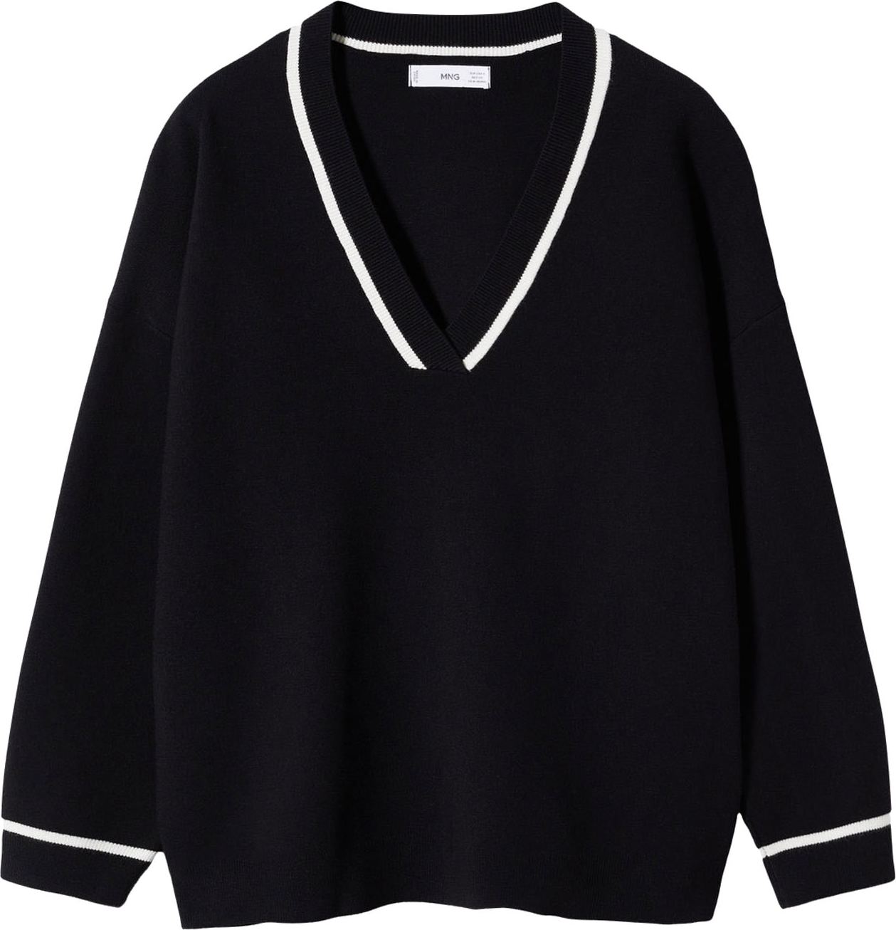 Svetr 'Versi' Mango černá / bílá