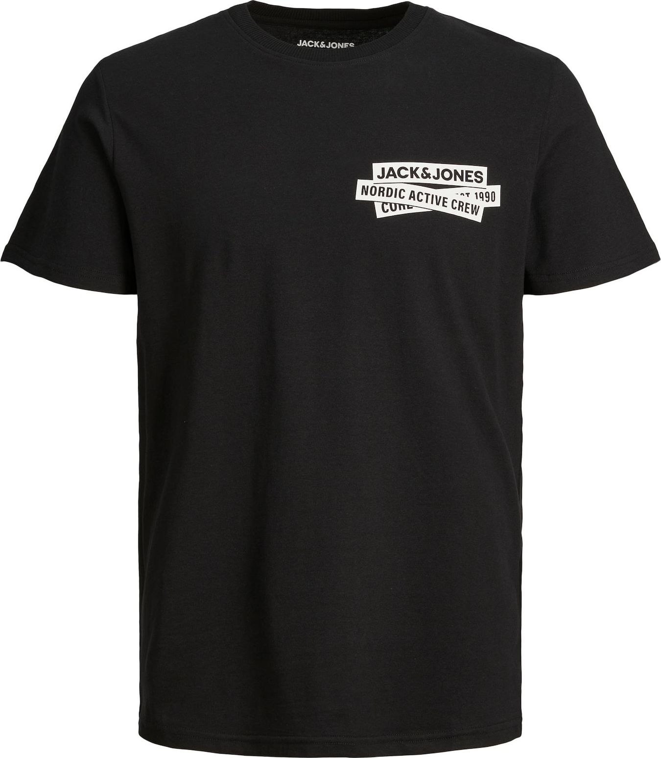 Tričko jack & jones černá / bílá