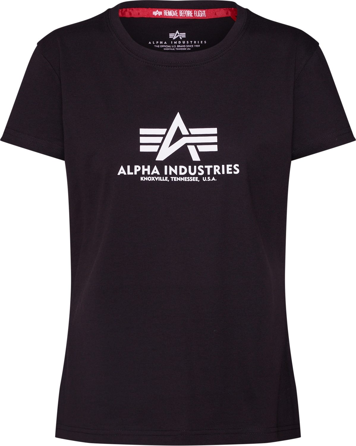 Tričko alpha industries černá / bílá