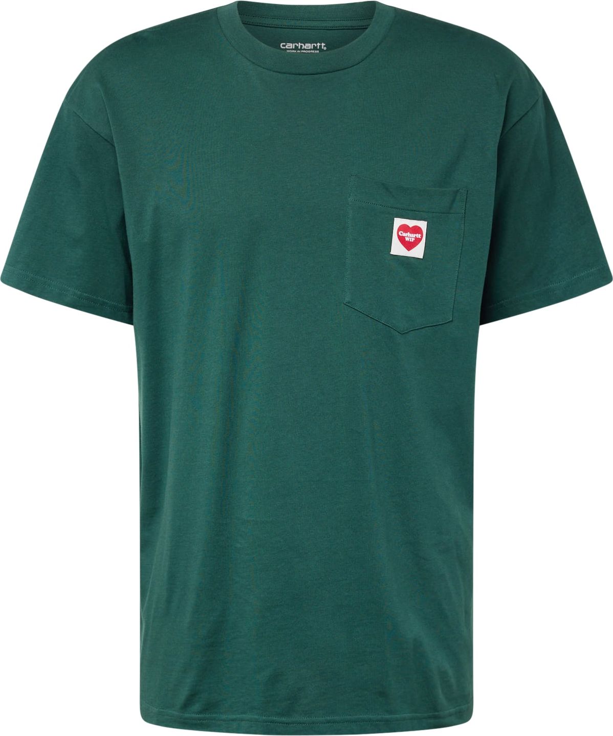 Tričko Carhartt WIP smaragdová / červená / bílá