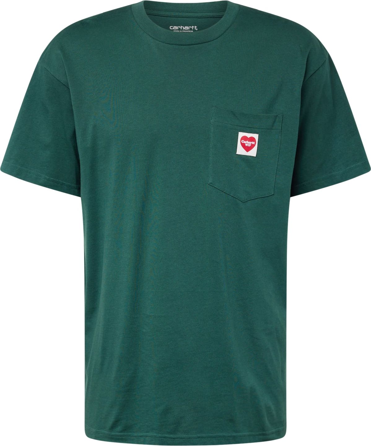 Tričko Carhartt WIP smaragdová / červená / bílá