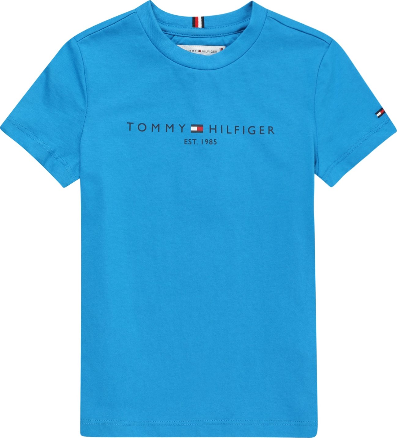 Tričko Tommy Hilfiger tyrkysová / noční modrá / ohnivá červená / bílá